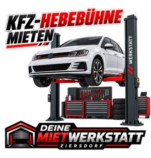 KFZ-Hebebühne stundenweise mieten