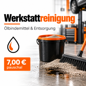 Reinigungsgebühr bei verschüttetem Öl oder Flüssigkeiten